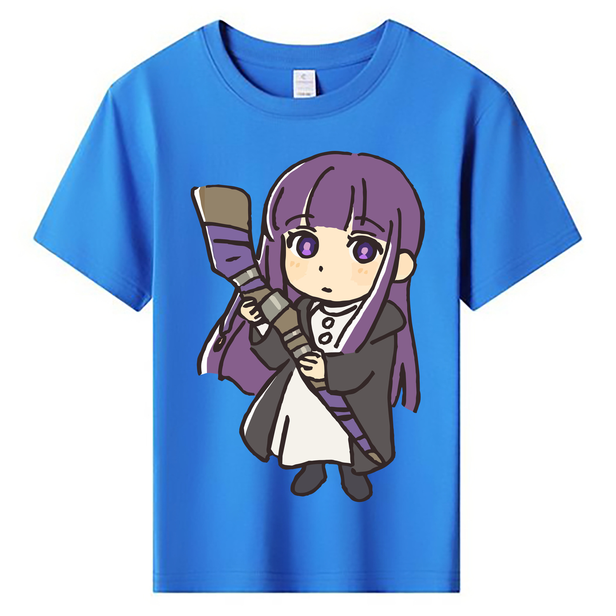 （画像用） 葬送のフリーレン Frieren 綿100％キッズTシャツ（フロントプリント）